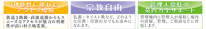 船橋中央メモリアルパークの特色